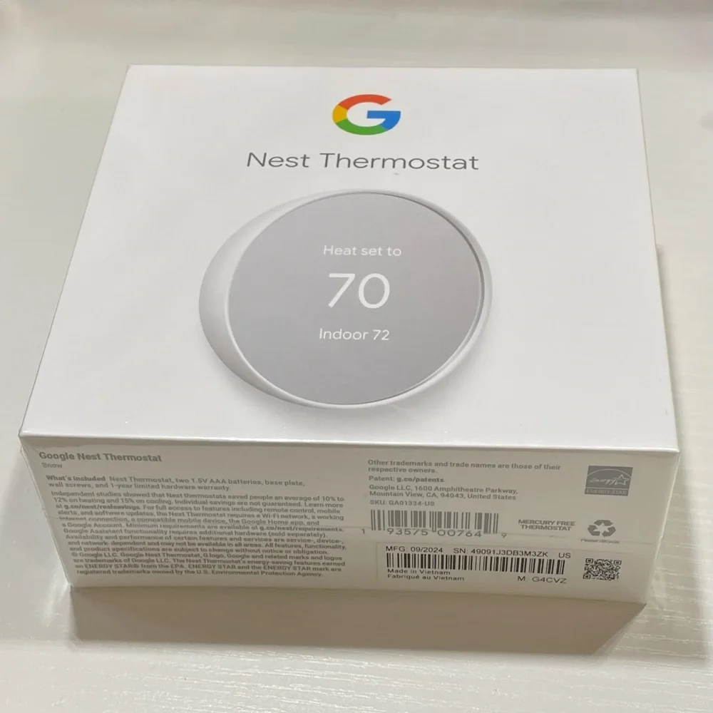 Google Smart Thermostat in White